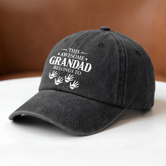 Personalized Dad Baseball Cap personalization view for Dad
