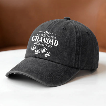 Personalized Dad Baseball Cap personalization view for Dad
