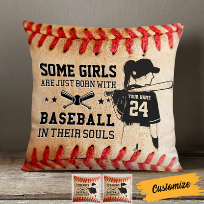 Personalized Baseball Pillow personalization view for Son/Grandson