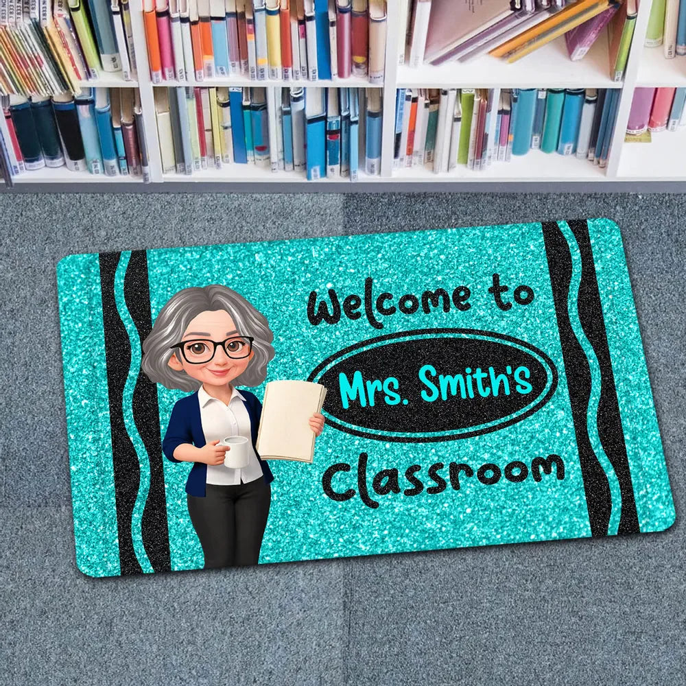 Personalized Teacher Doormat personalization view for Teacher