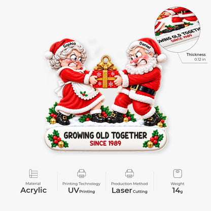 Annoying Each Other Since Personalized Couple Acrylic Ornament - Funny Christmas Keepsake Gift