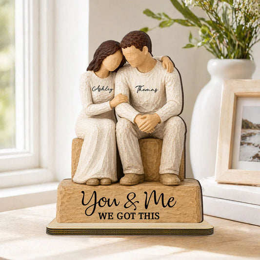 Personalized Couple Wooden Plaque for Couples with personalized design details for meaningful gifting