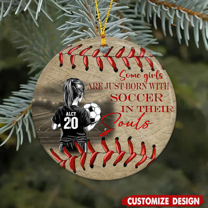 Personalized Soccer Girl Ornament for Daughter/Granddaughter image 6