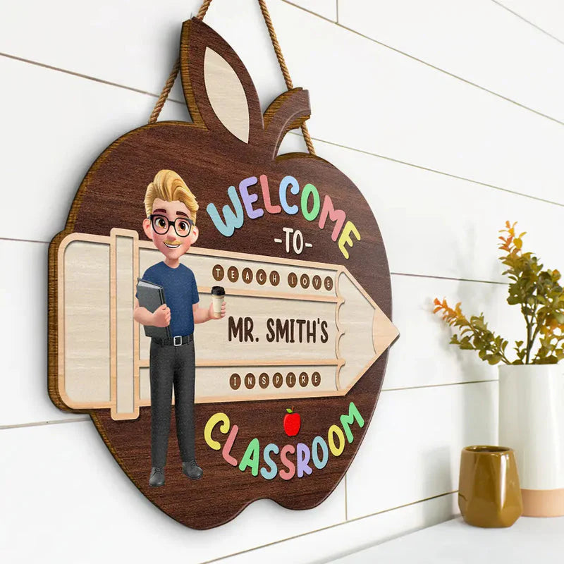 Personalized Teacher Apple Sign personalization view for Teacher