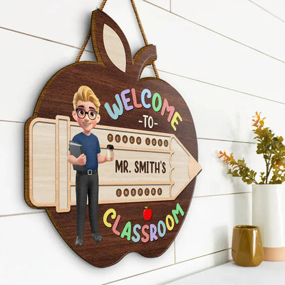 Personalized Teacher Apple Sign personalization view for Teacher