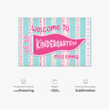 Doormat material and size view - Personalized Kindergarten Doormat