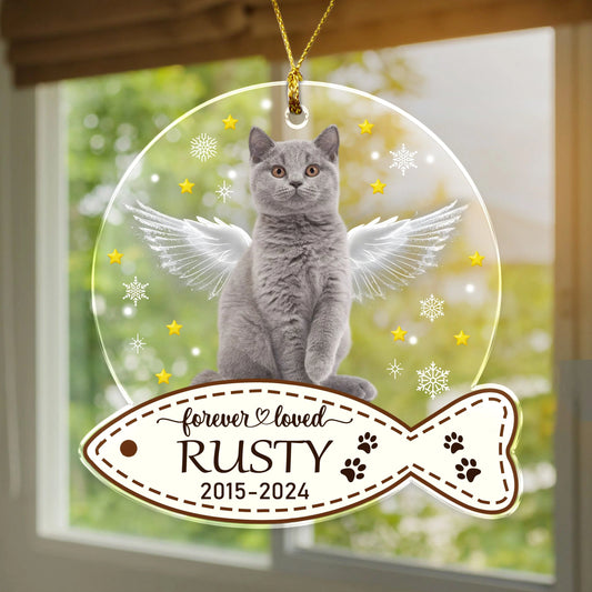 PRINTS10 Custom Cat Photo Christmas Gift Memorial Acrylic Ornament HO82 893138