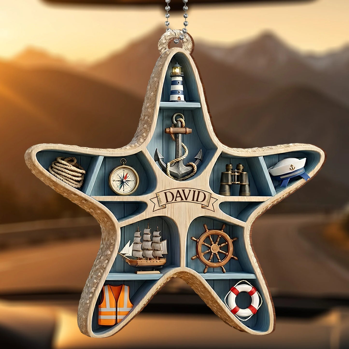Wooden Ornament gift-ready design for Dad
