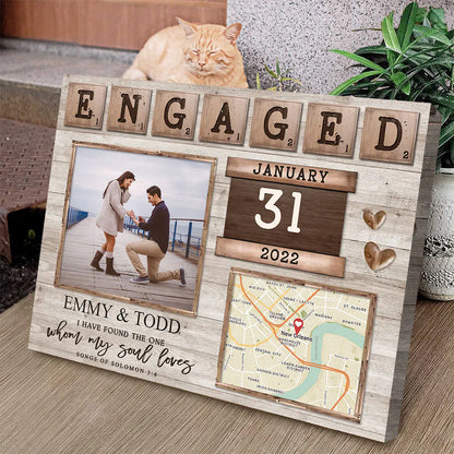 Custom Engagement Map Canvas personalization view for Couples