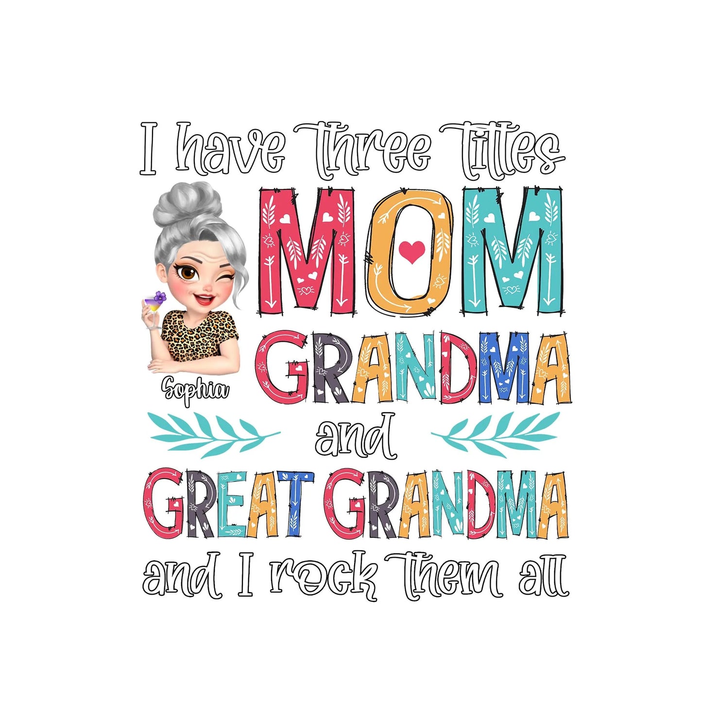 Mom Grandma Great Grandma Personalized Decal for Mom with personalized design details for meaningful gifting image 8