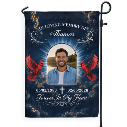 Personalized Memorial Garden Flag personalization view for Family