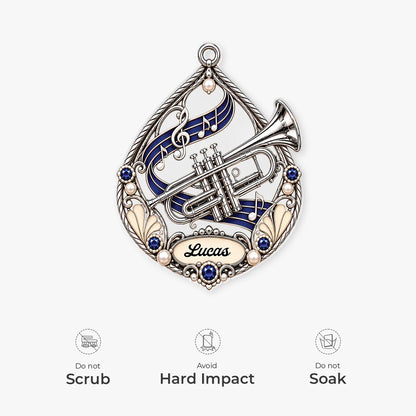 Custom Musical Instrument Name Acrylic Ornament - Personalized Keepsake Christmas Gift