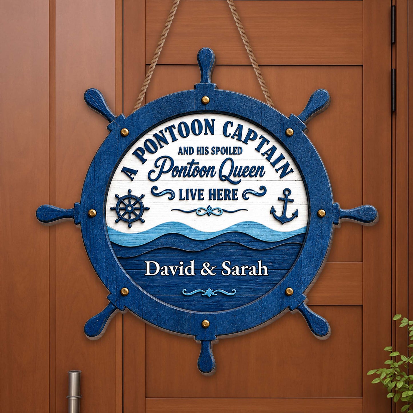 Wood Sign detail view for Couples