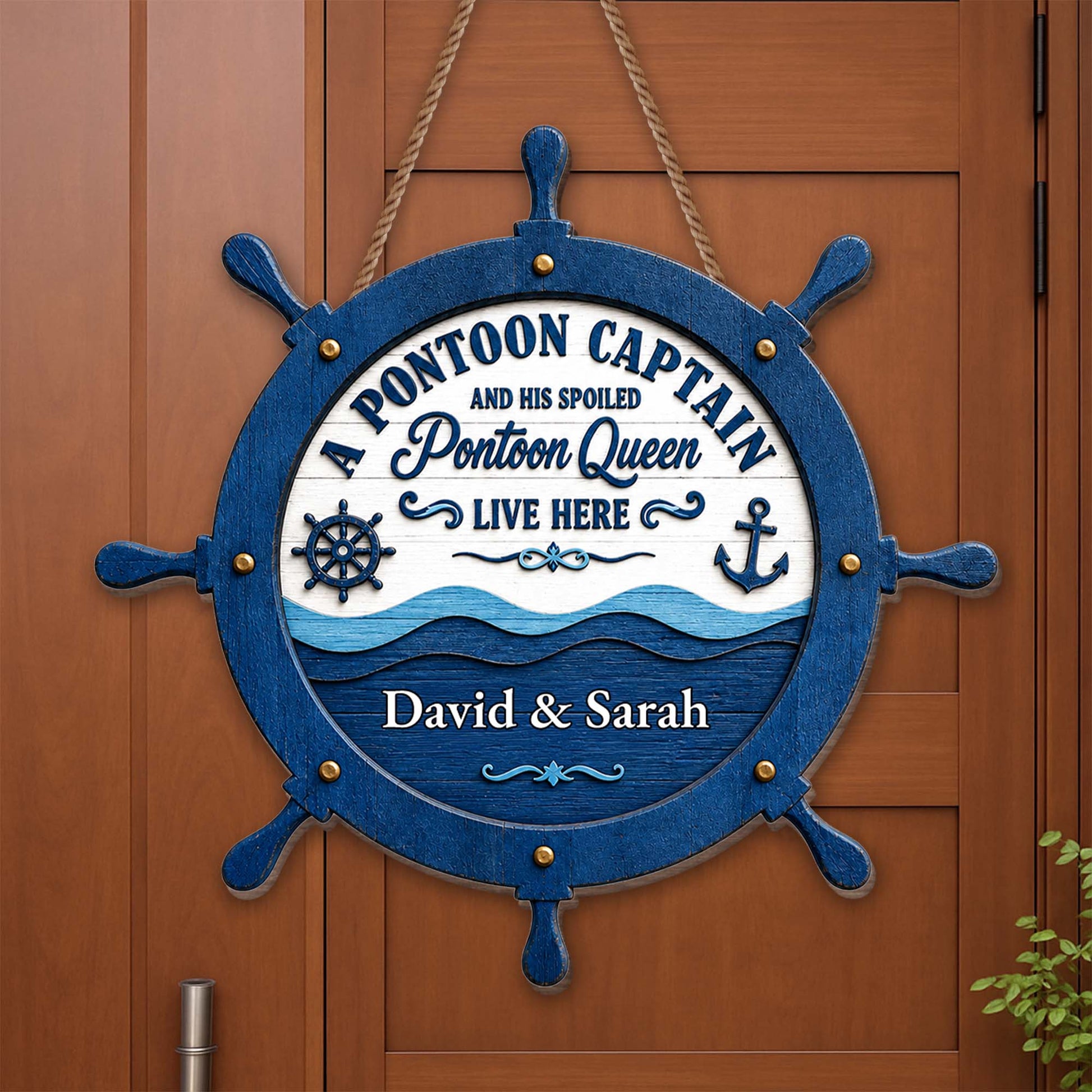 Wood Sign detail view for Couples