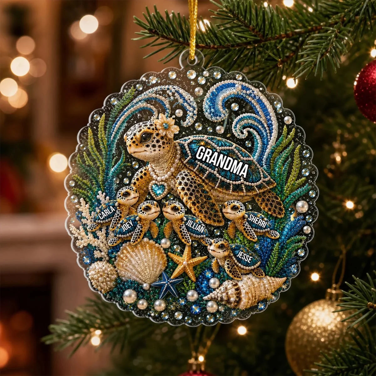 Acrylic Ornament gift-ready design for Grandma