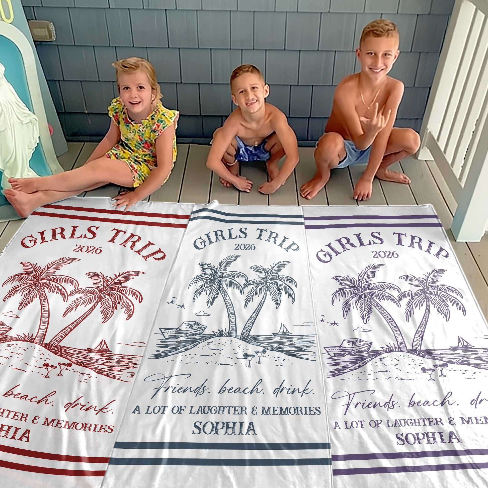 Towel gift-ready design for Best Friends