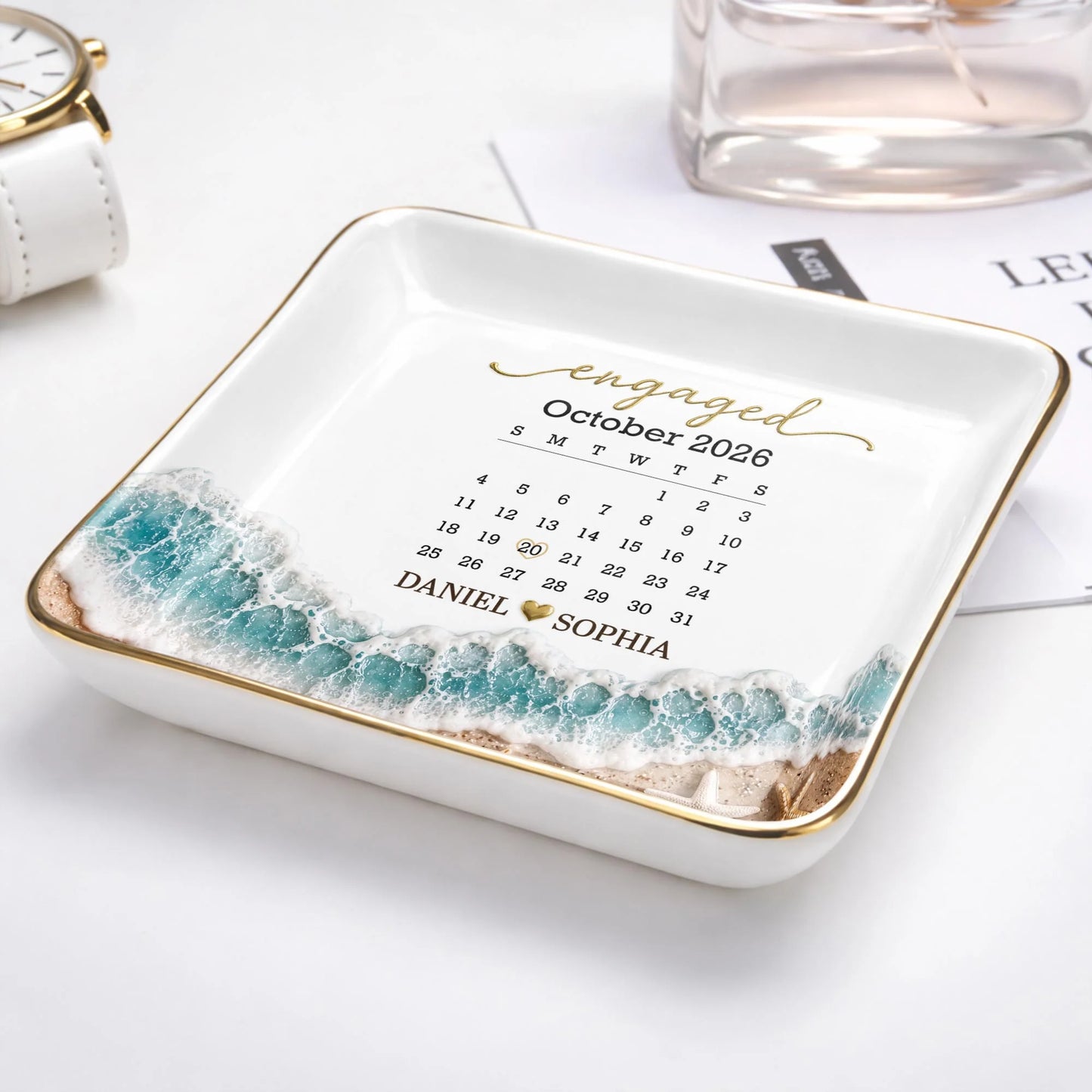 Jewelry Dish gift-ready design for Couples