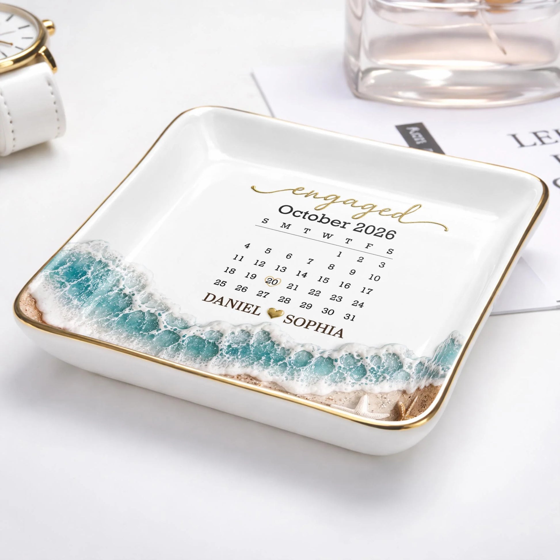 Jewelry Dish gift-ready design for Couples