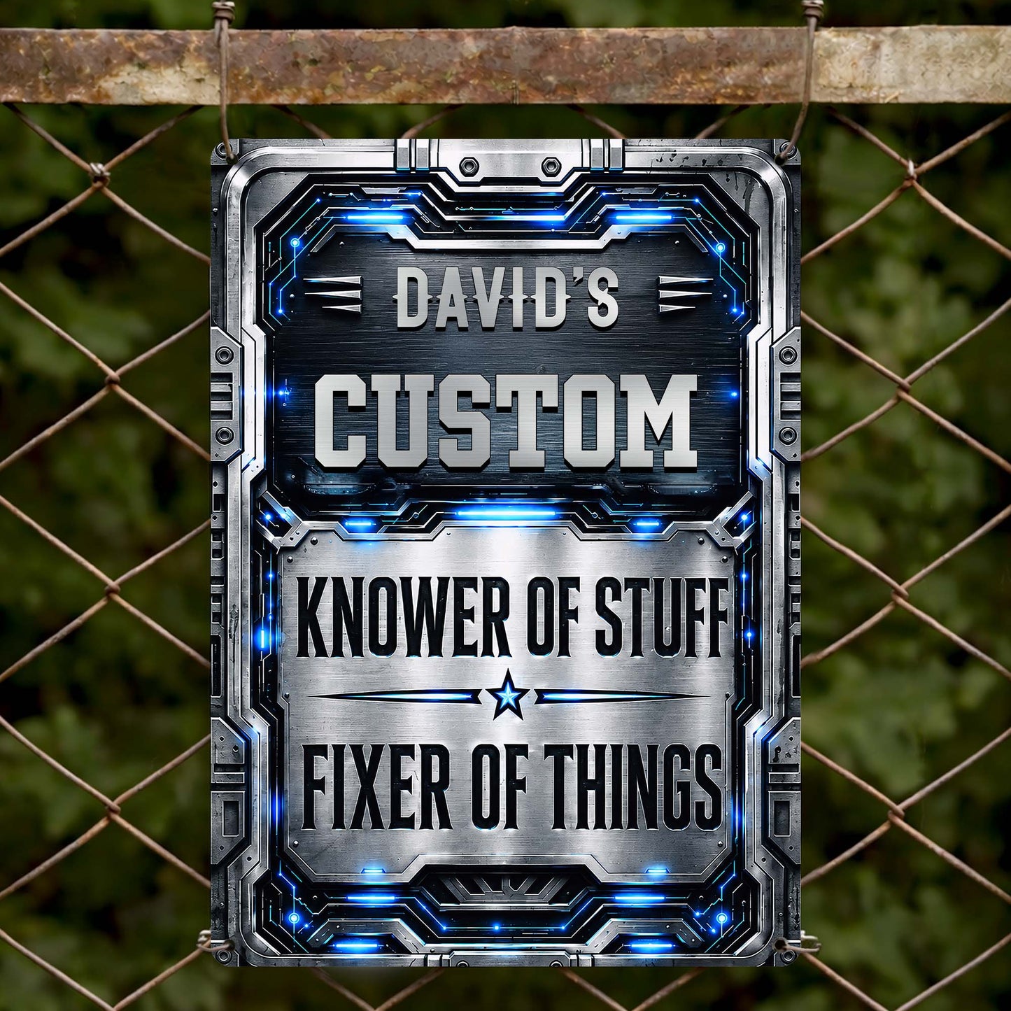 Metal Sign detail view for Dad