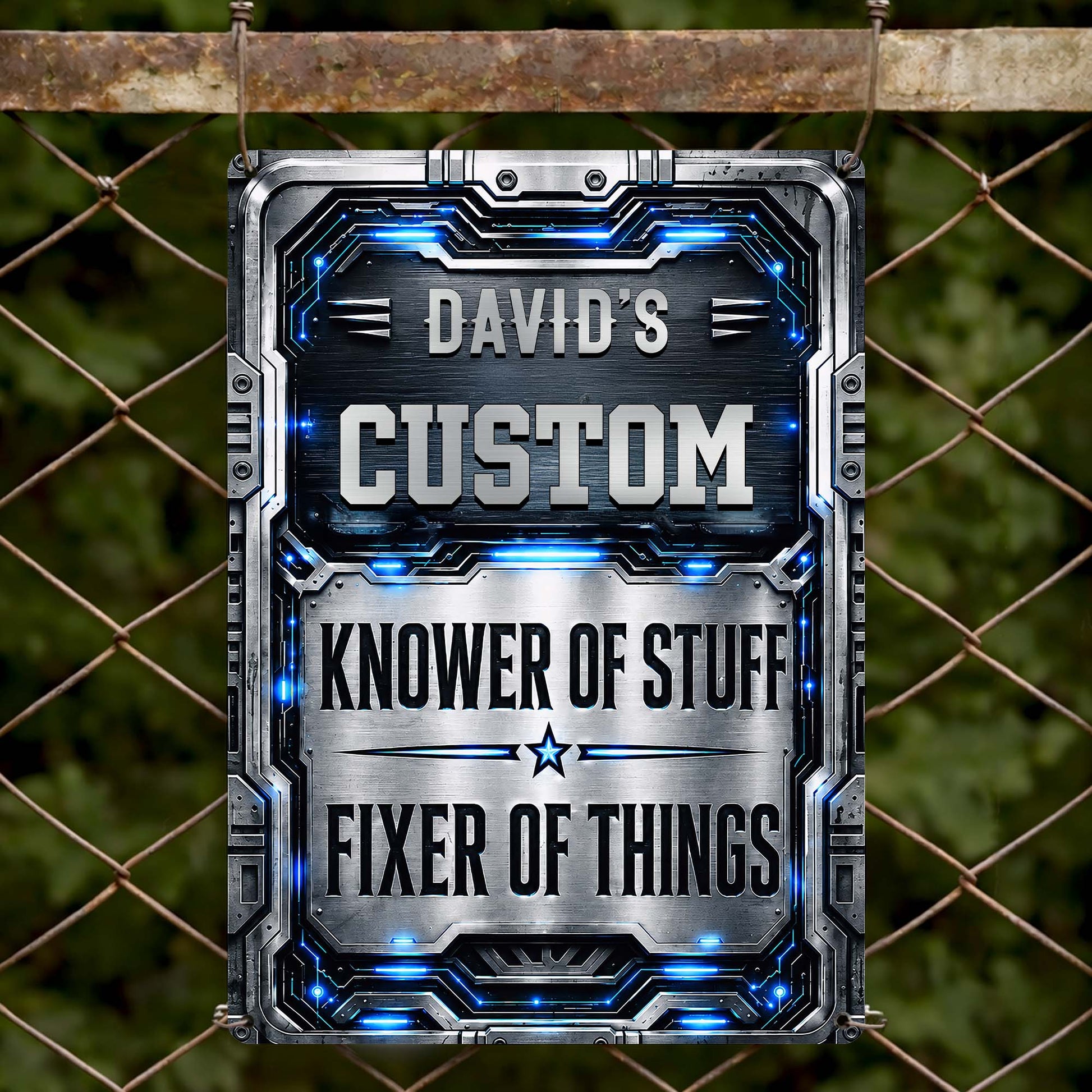 Metal Sign detail view for Dad