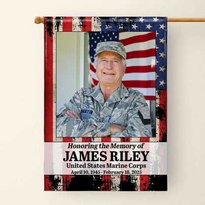 Honoring the Memory of United States Marine Corps, American Flag
