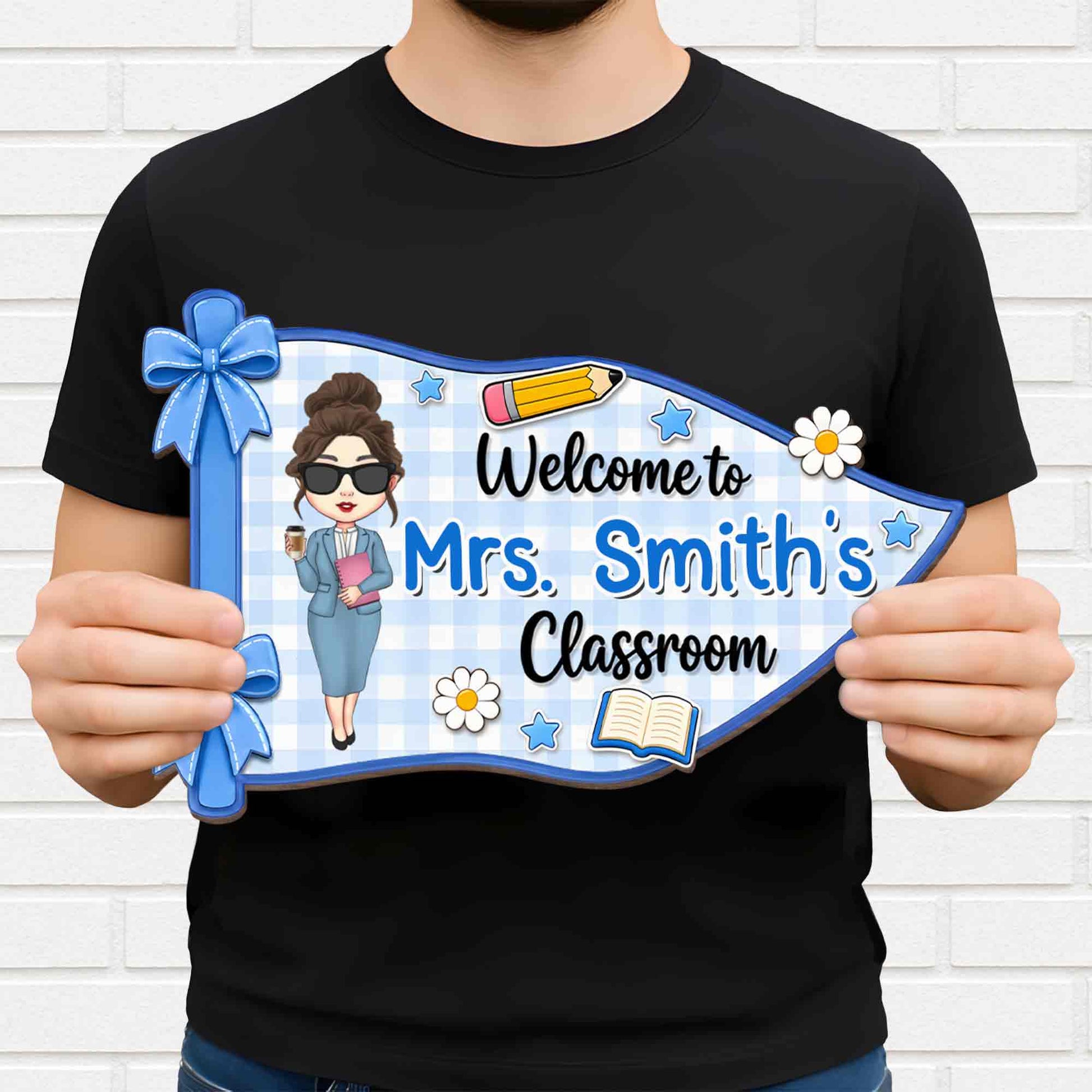 Wood Sign detail view for Teacher