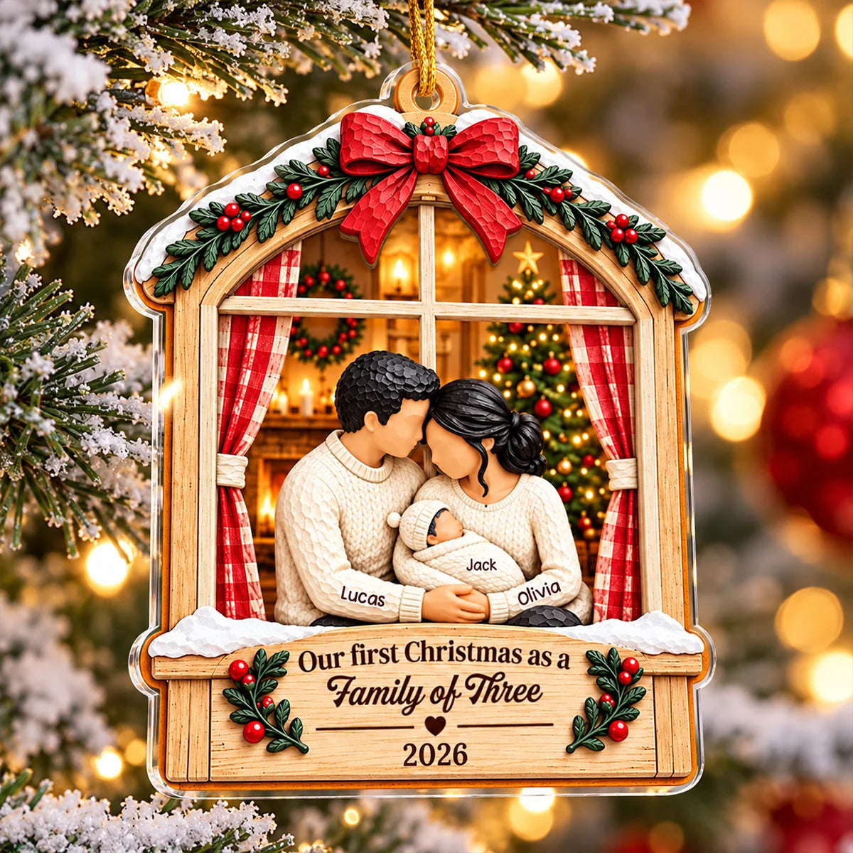 Custom Home for Our First Christmas - Personalized Acrylic Ornament - Christmas Gift for New Mom New Dad 5e4b8e96-d5f8-43a2-baf4-bd1110ecac6c-1.jpg