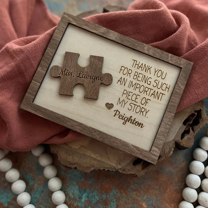 Plaque gift-ready design for Teacher