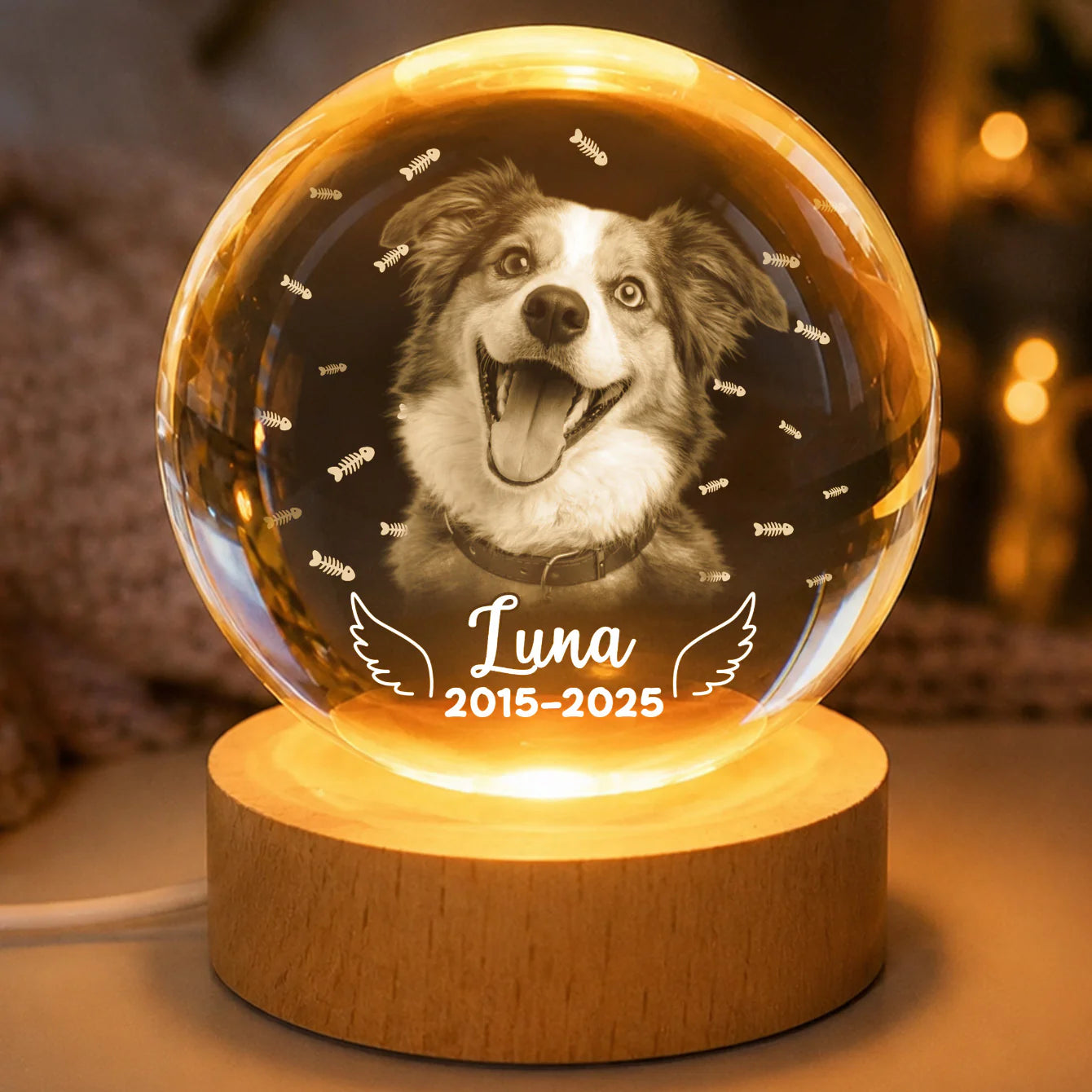 Personalized Dog Memorial Gift personalization view for Dog Lovers