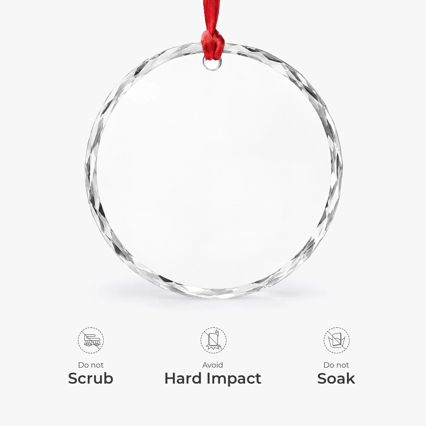 Hiking Is Just Walking Where You Might Die Personalized Glass Ornament - Custom Funny Hiking Gift for Him