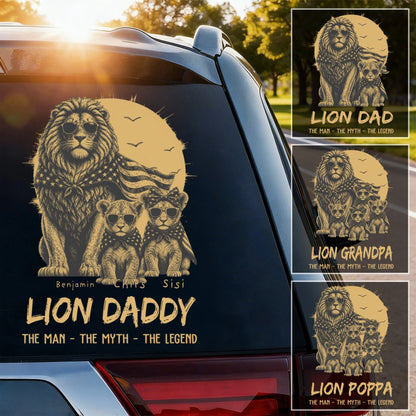 Custom Dad Car Decal personalization view for Dad