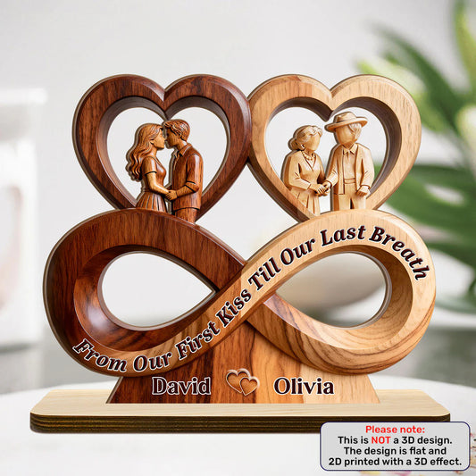 Custom Infinity Name Plaque for Wife with personalized design details for meaningful gifting