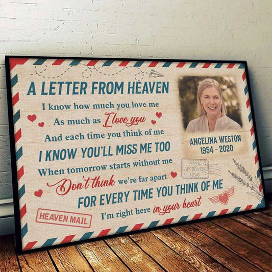 Custom Memorial Canvas Print personalization view for Family