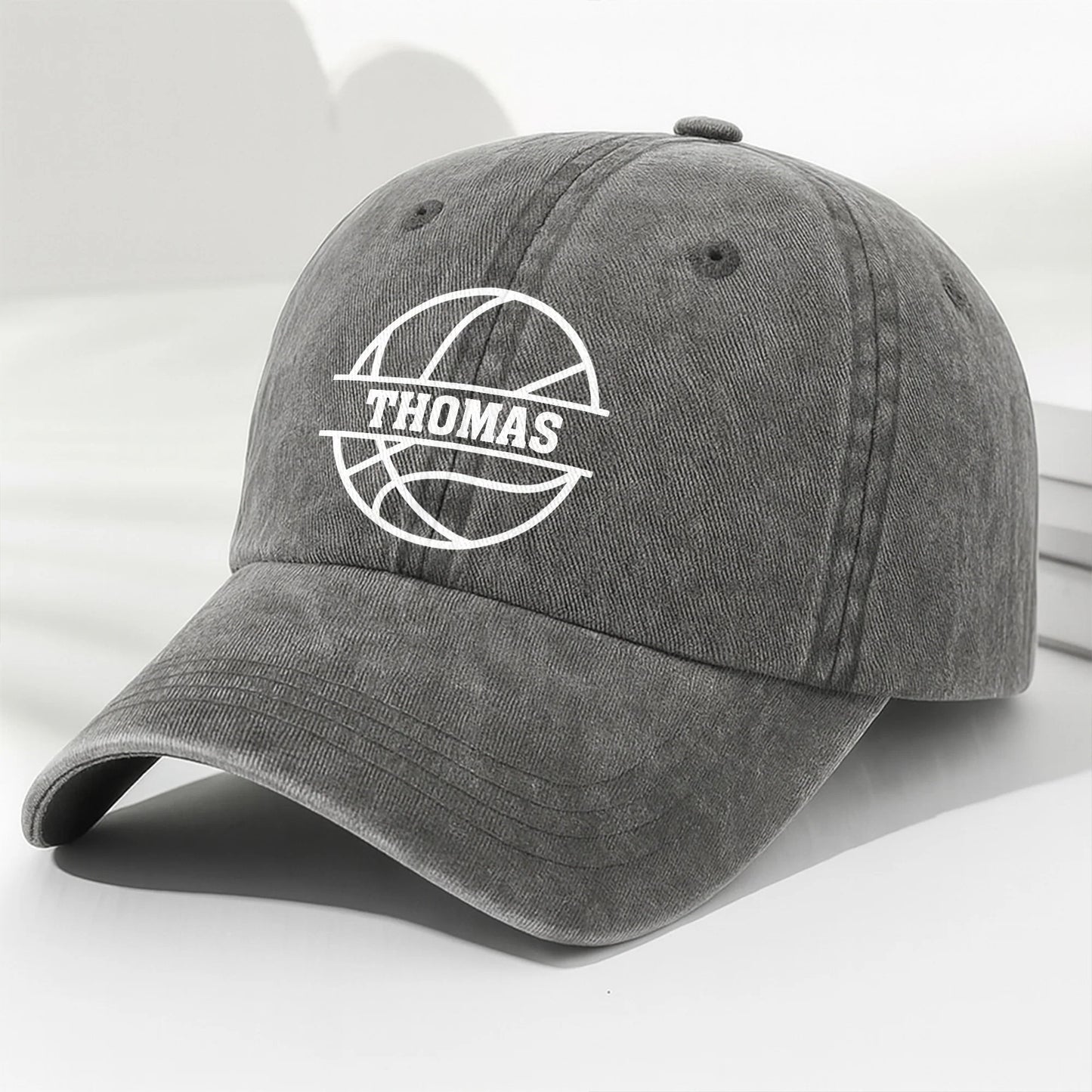 Custom Sports Denim Cap for Dad with personalized design details for meaningful gifting image 7