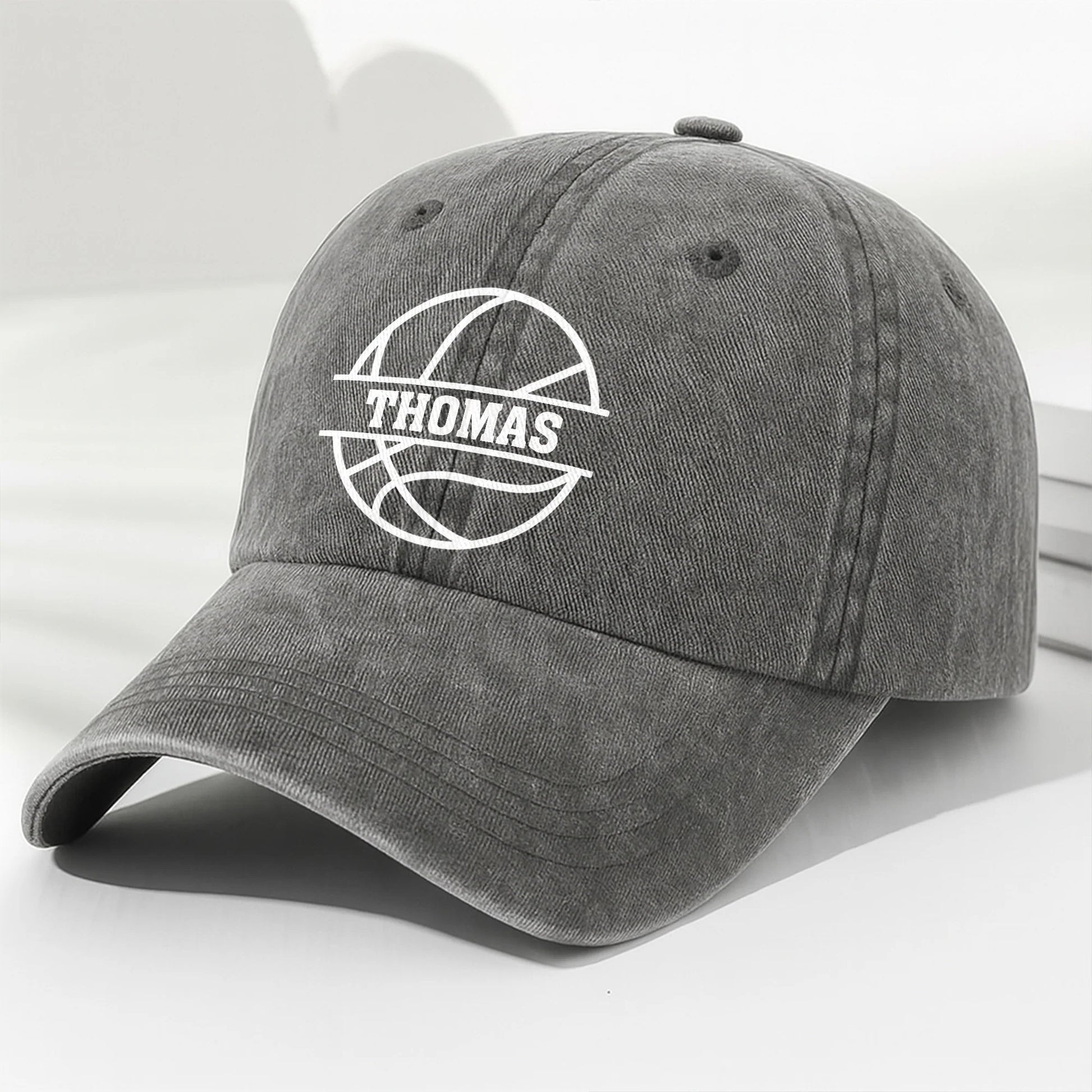 Custom Sports Denim Cap for Dad with personalized design details for meaningful gifting image 7