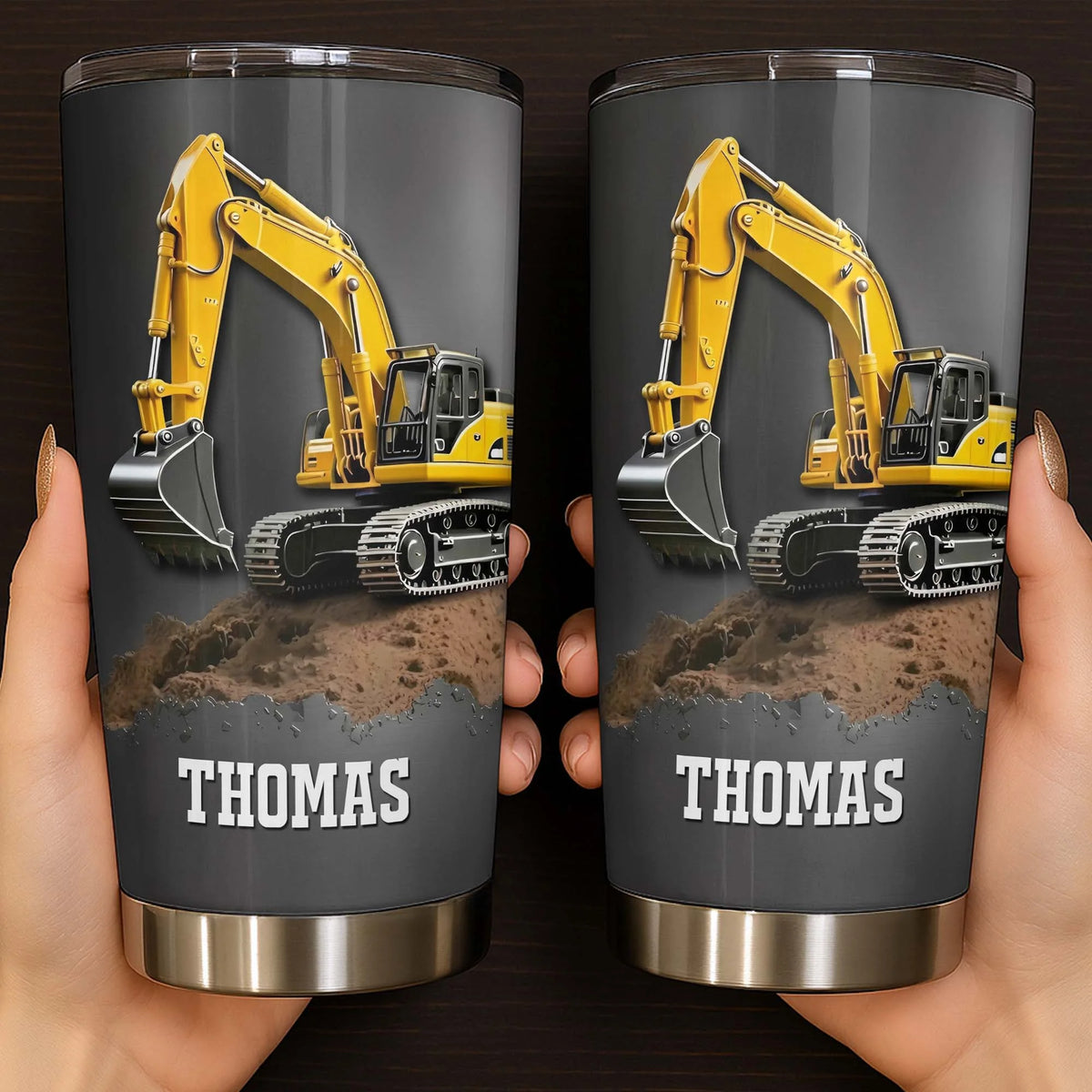 Excavator Construction Tumbler