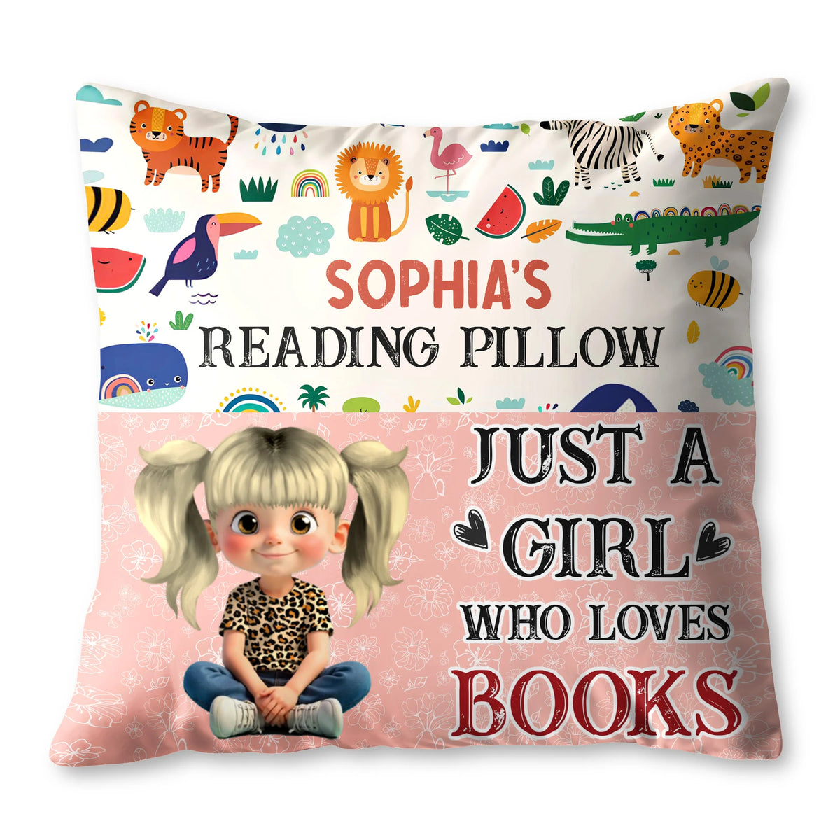 Just A Girl Who Loves Books Pillow