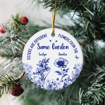 It Takes A Long Time To Grow Old Friends - Personalized Ceramic Ornament Gift for Besties