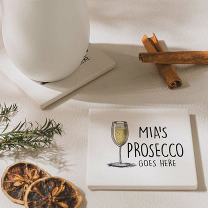 Personalized ceramic coaster with custom drink design for Father's Day gift image 6