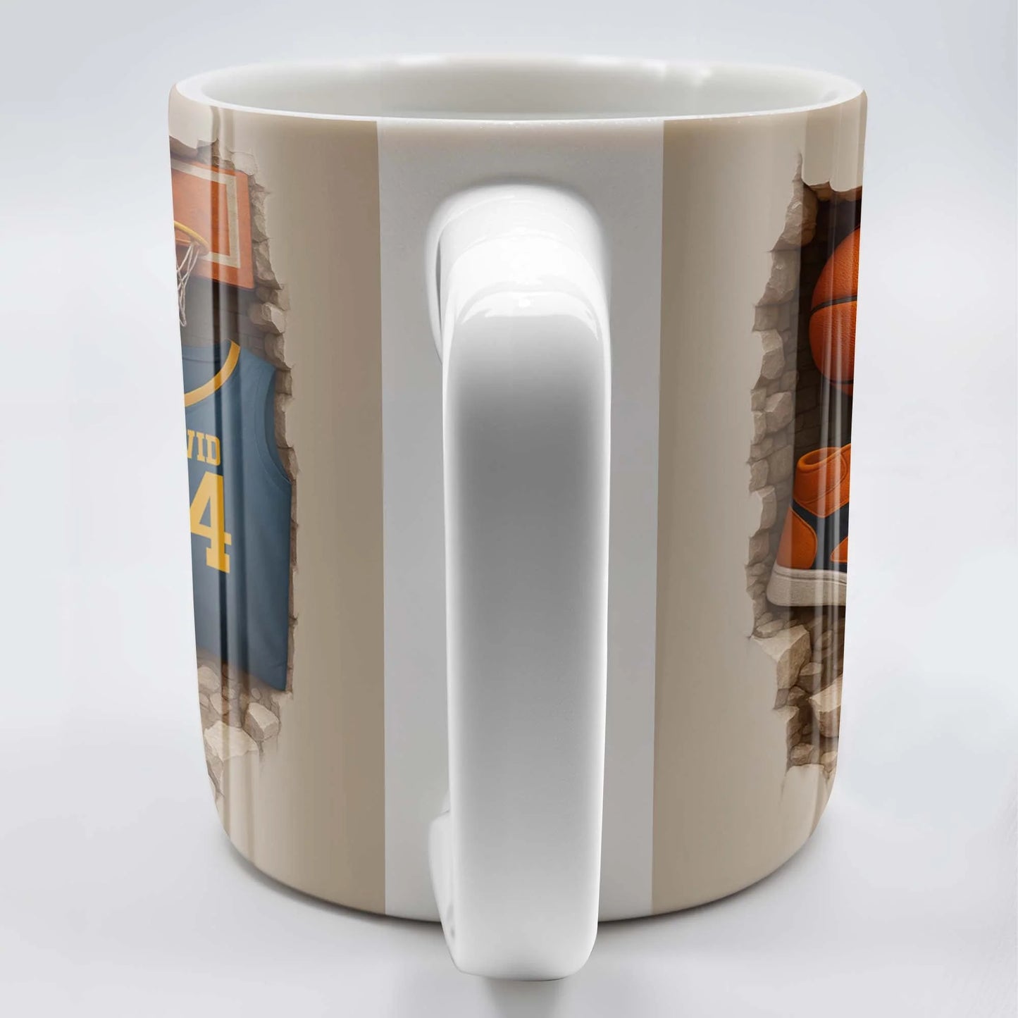 Personalized basketball mug featuring custom jersey sneakers design - unique gift for basketball lovers image 7