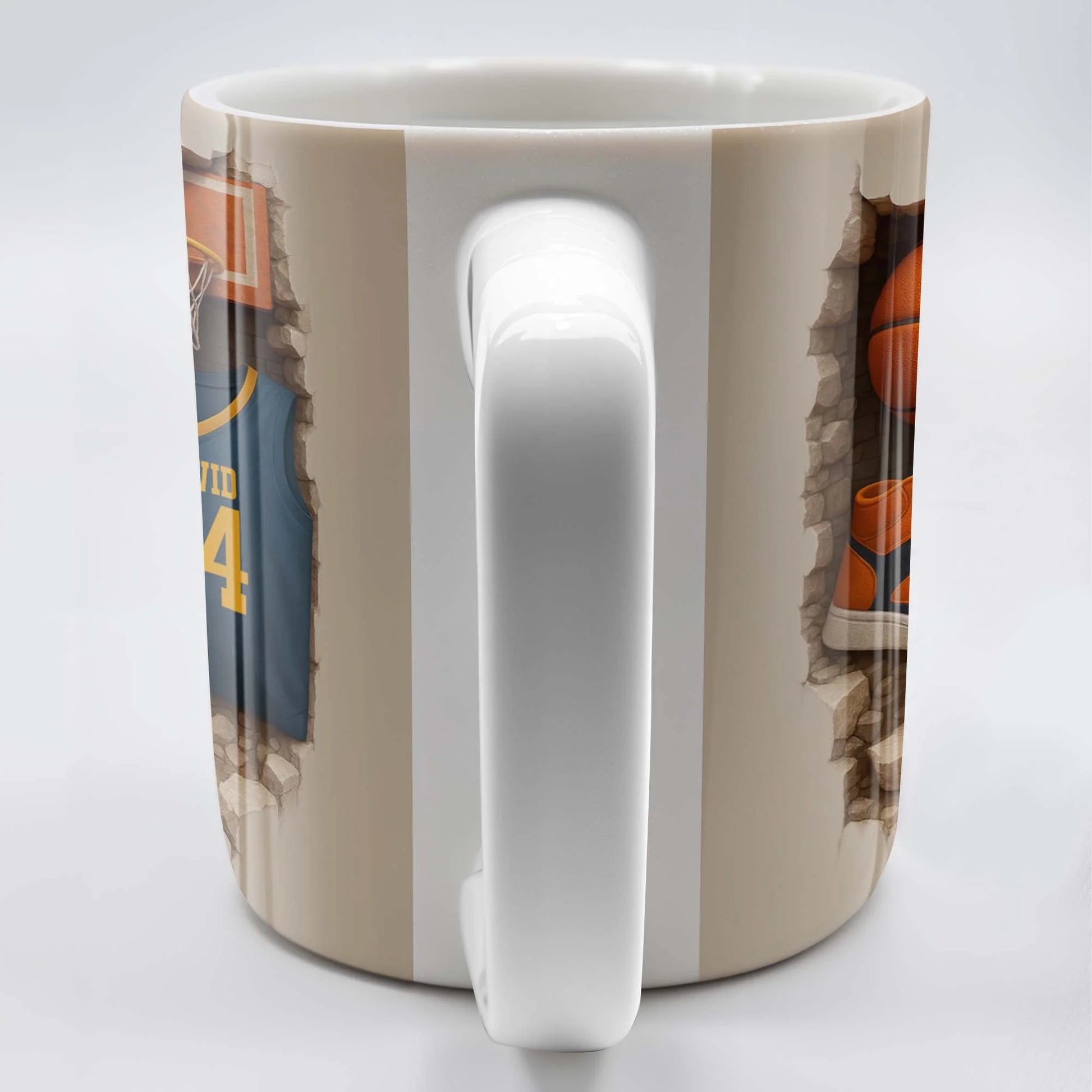 Personalized basketball mug featuring custom jersey sneakers design - unique gift for basketball lovers image 7