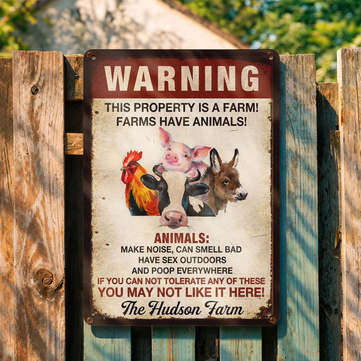 Warning This Property Is A Farm With Farm Animals