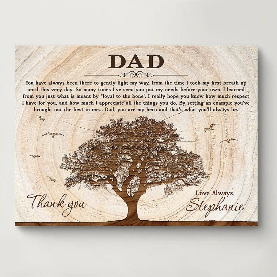Father Daughter Personalized Gifts | Sentimental Poem Father Daughter gift