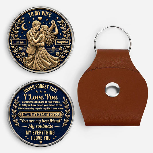 "I Gave My Heart To You" Personalized Couple Pocket Hug - Custom Gift for Husband & Wife