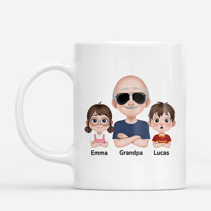 The Legend and The Legacy Personalized Mug - Custom Fist Bump Gift for Dad and Grandpa