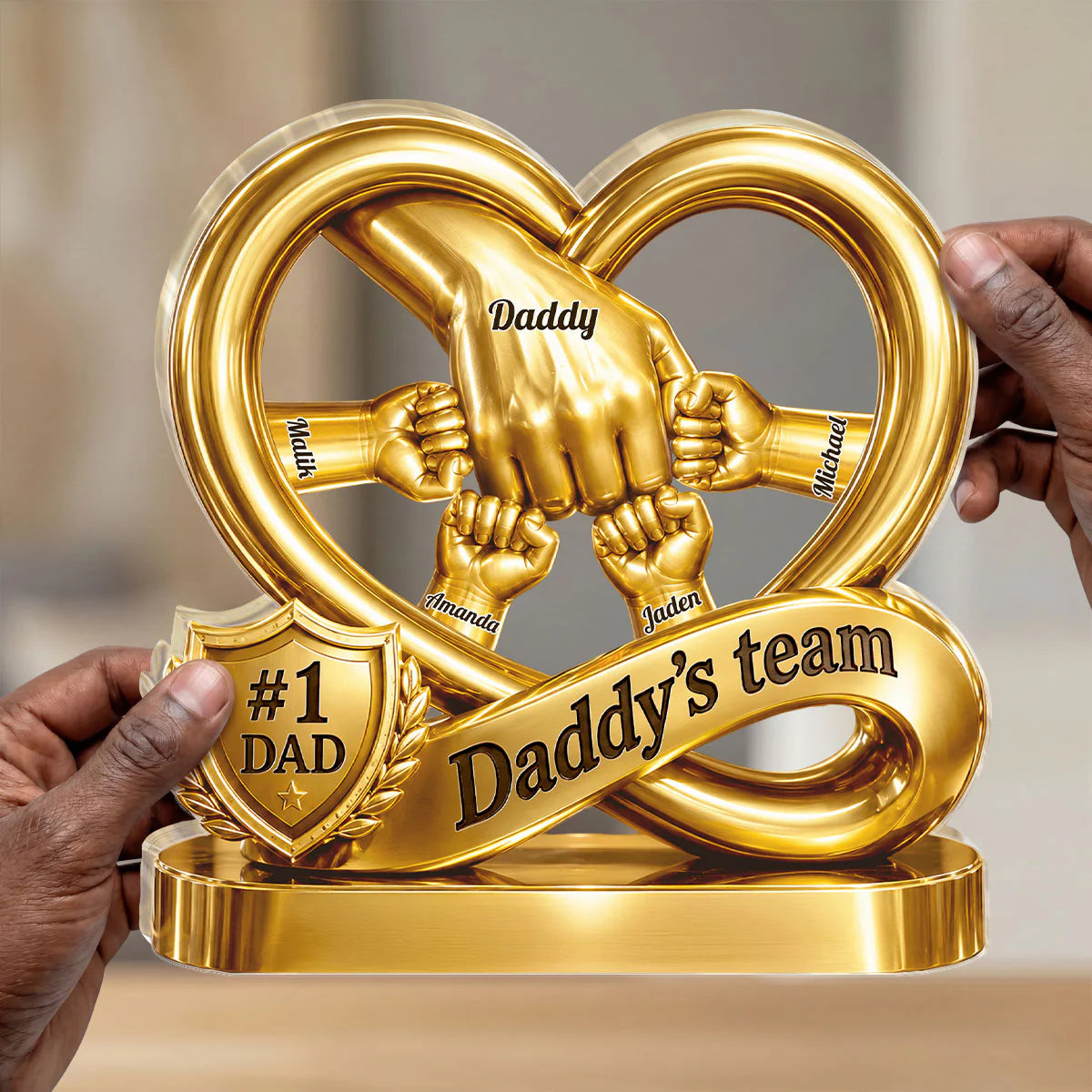Personalized Dad Acrylic Plaque personalization view for Dad