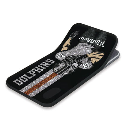 Custom Football Player Phone Case - Personalized Name Number Team Gift for Football Fans