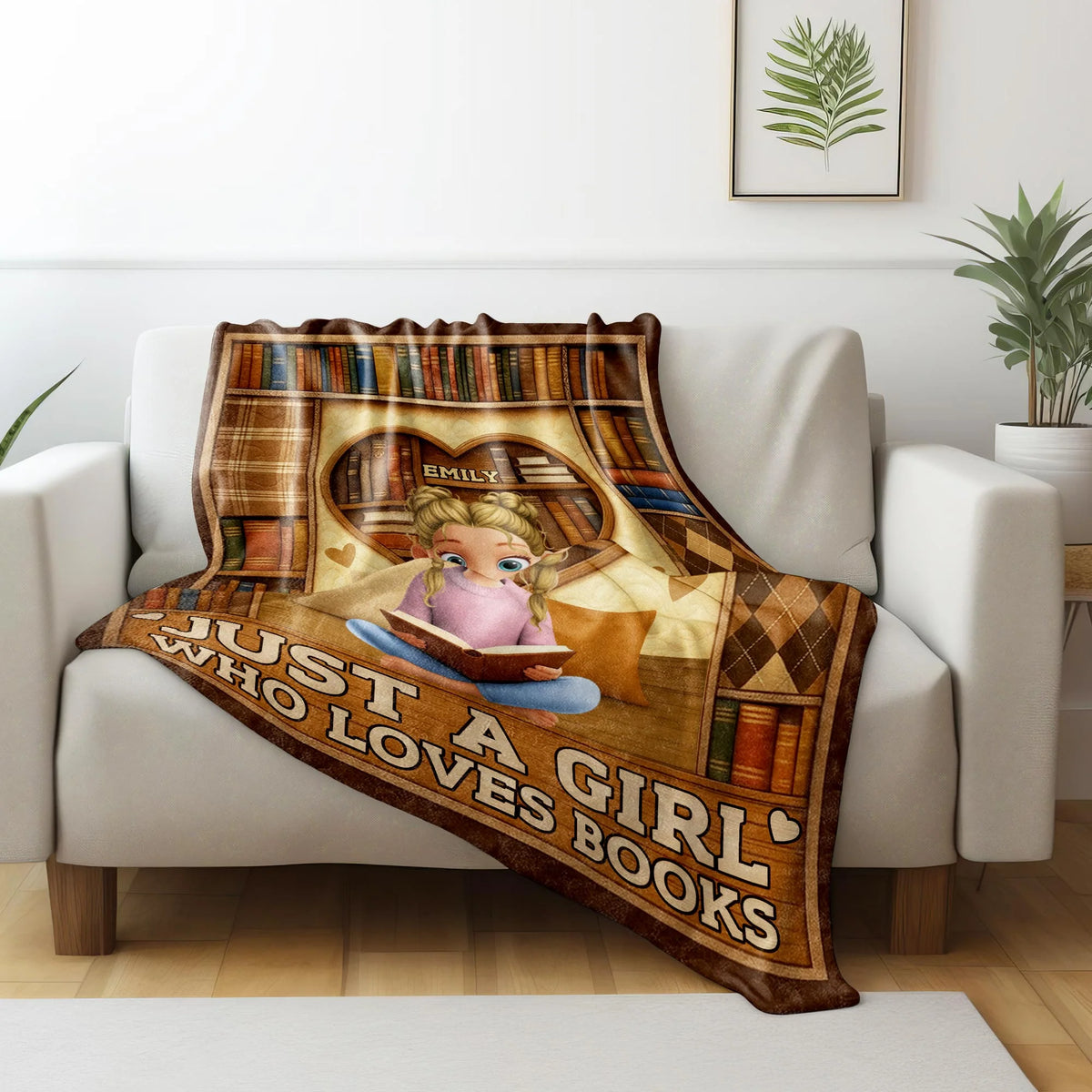 Just A Boy Who Loves Books, Heart And Books Design