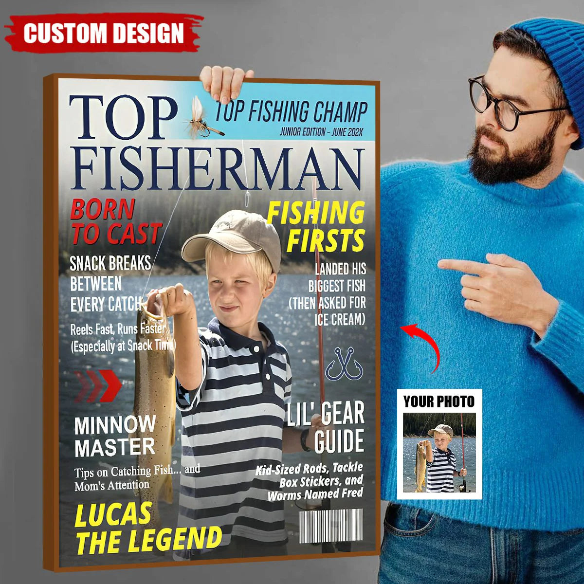 Canvas / Poster gift-ready design for Son/Grandson