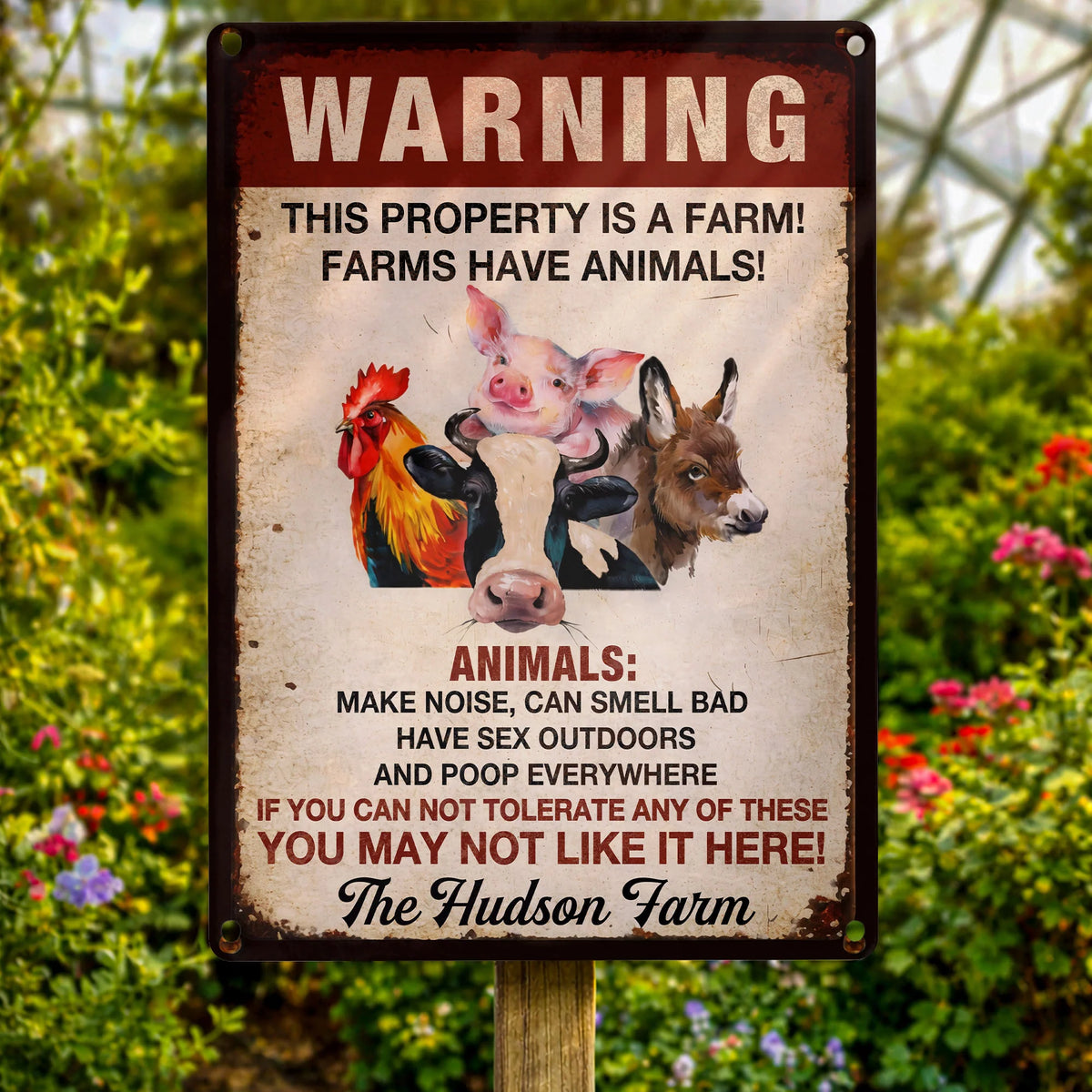 Warning This Property Is A Farm With Farm Animals